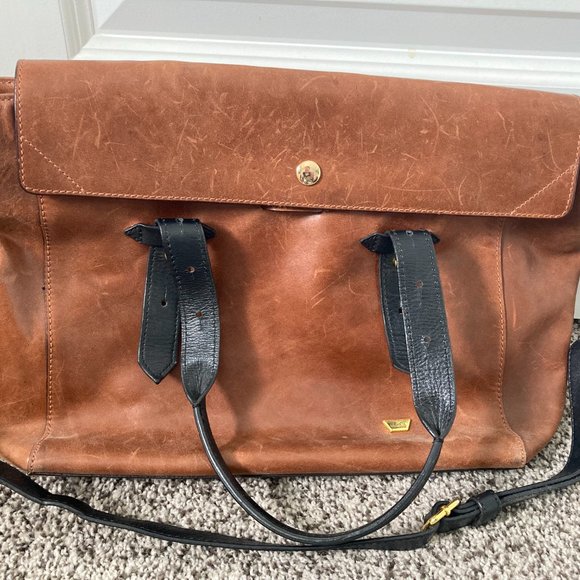 Anthropologie Tribeca Leather Satchel - Picture 5 of 5